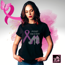 Load image into Gallery viewer, Fight Like a Girl Rhinestone Transfer