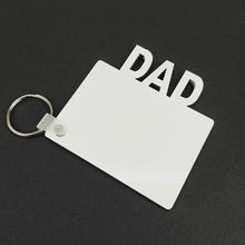 Load image into Gallery viewer, DAD, FAM, GRAD, & MOM Sublimation Keychain