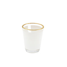 Load image into Gallery viewer, 1.5 oz Sublimation Shot Glass With Gold Rim