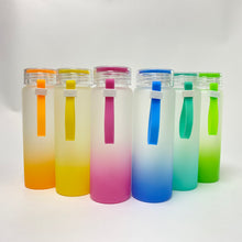 Load image into Gallery viewer, Frosted Color Sublimation Water Bottle