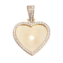 Load image into Gallery viewer, Heart Bling Rhinestone Sublimation Necklace