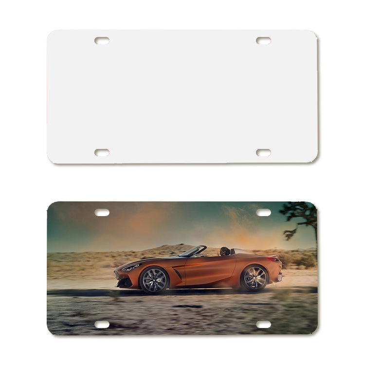 License plate sublimation blank demo s blanks