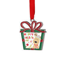 Load image into Gallery viewer, Present Shaped Sublimation Christmas Ornament