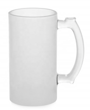 Load image into Gallery viewer, Frosted Sublimation Beer Glass