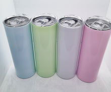 Load image into Gallery viewer, 20oz Glow In The Dark Straight Sublimation Tumblers