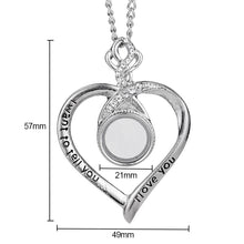 Load image into Gallery viewer, Heart Pendant Sublimation Necklace