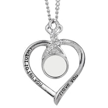 Load image into Gallery viewer, Heart Pendant Sublimation Necklace