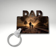 Load image into Gallery viewer, DAD, FAM, GRAD, & MOM Sublimation Keychain