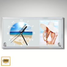 Load image into Gallery viewer, Glass Sublimation Photo Clock
