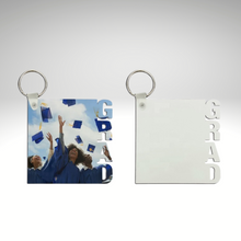 Load image into Gallery viewer, DAD, FAM, GRAD, & MOM Sublimation Keychain