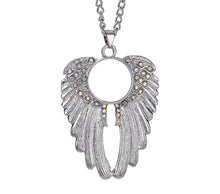 Load image into Gallery viewer, Angel Wings Iridescent Bling Sublimation Necklace
