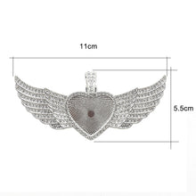 Load image into Gallery viewer, Angel Wing Bling/Rhinestone Sublimation Necklace
