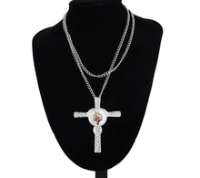 Load image into Gallery viewer, Cross Bling Sublimation Necklace
