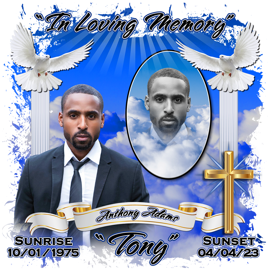 In Loving Memory Column T-Shirt Template Digital Product