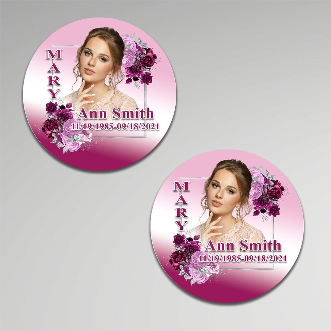 Memorial Button Template Digital Product – Demo's Blanks